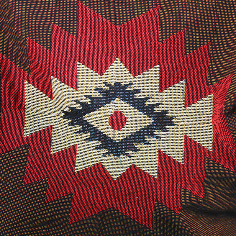 Coperta artigianale tinta a mano con motivo geometrico tibetano Buddha Stones