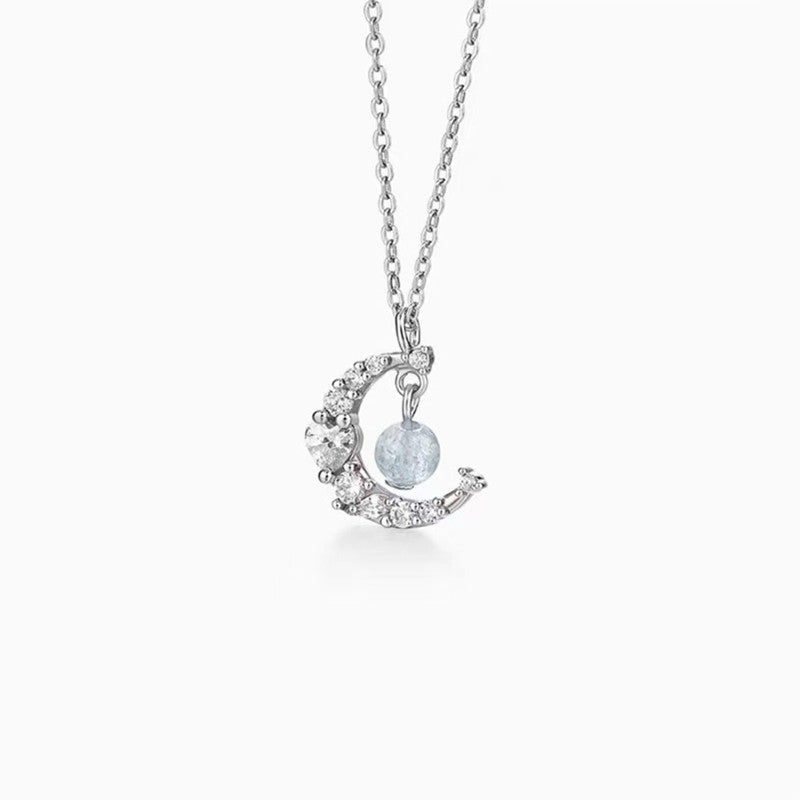 Collana di guarigione dell'amore con cristalli blu e quarzo fragola Buddha Stones