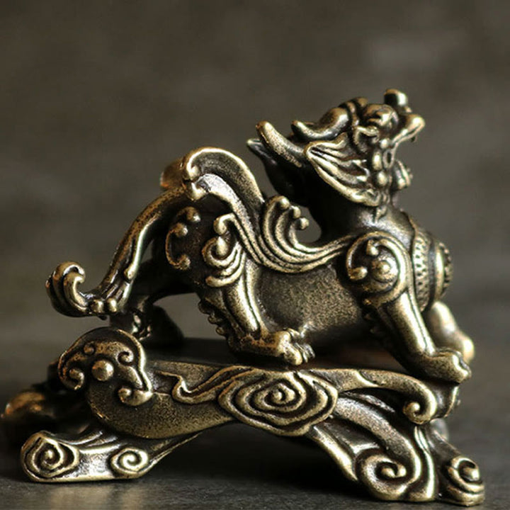 Buddha Stones fatte a mano FengShui PiXiu Rame Ricchezza Fortuna Decorazione - image 3