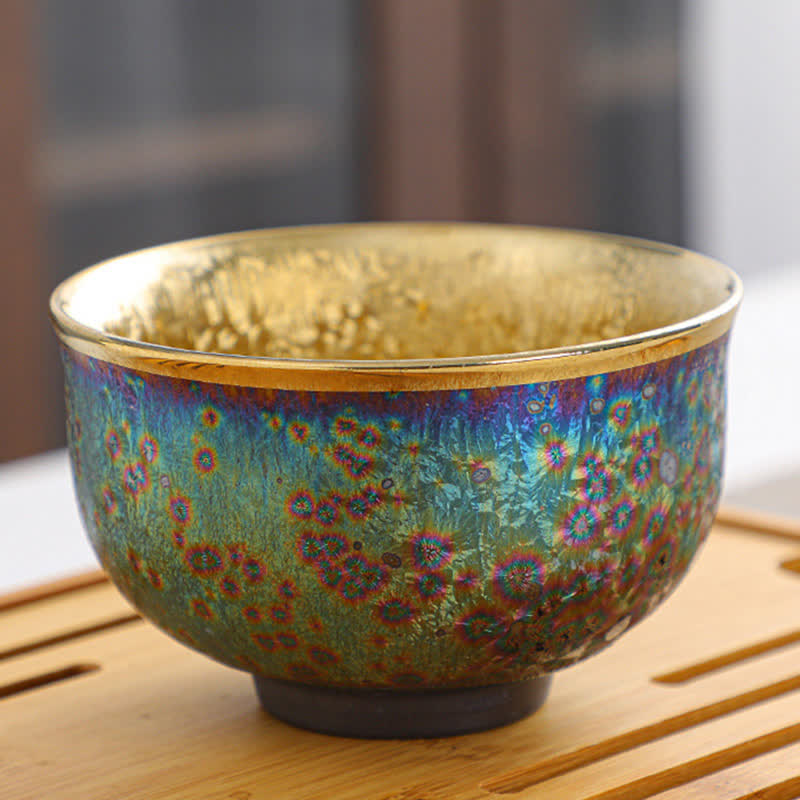 Buddha Stones Tazza da tè in ceramica colorata Tazze da tè