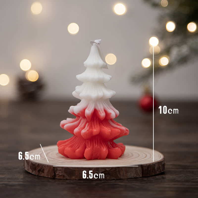 Candela profumata in cera di soia per albero di Natale, regalo per familiari e amici