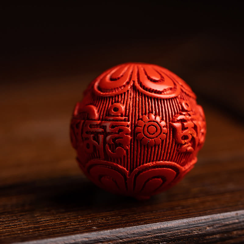 Buddha Stones Tibet Om Mani Padme Hum PiXiu Moneta di rame Piccola foglia Sandalo rosso Cinabro Protezione Portachiavi