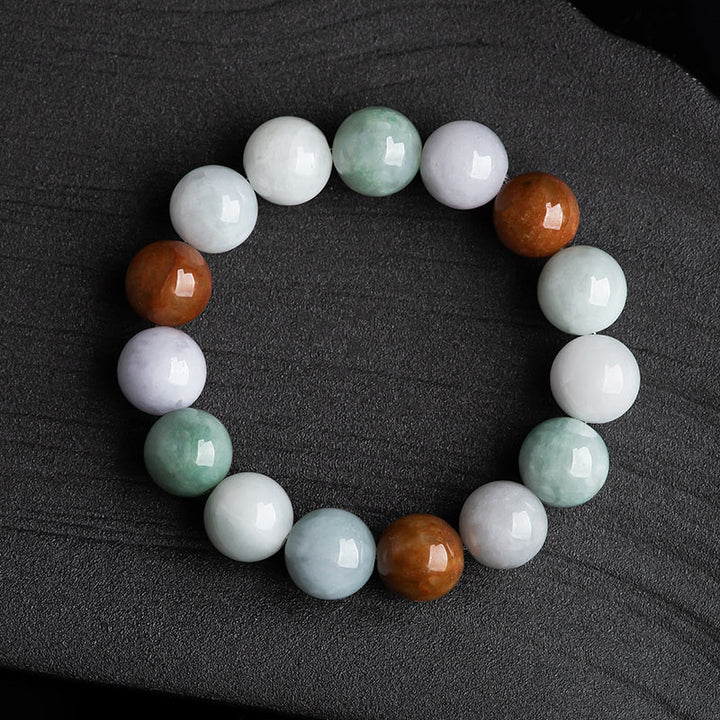 Braccialetto di protezione curativa in giada naturale Buddha Stones