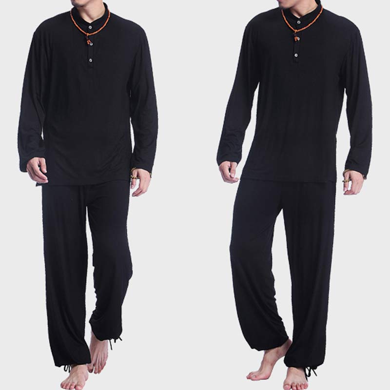 Buddha Stones Meditazione Preghiera Spirituale Zen Tai Chi Pratica Yoga Abbigliamento Uomo Set - image 18