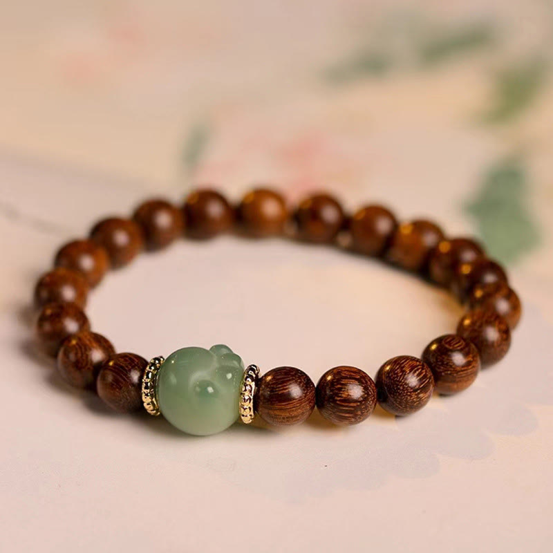 Braccialetto di protezione per zampe di gatto con Buddha Stones e legno di sandalo - image 2