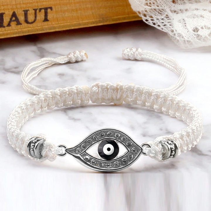 Braccialetto di corda Buddha Stones Evil Eye Keep Away Evil Spirits