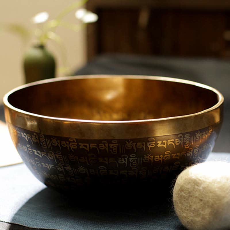 Ciotola tibetana Sutra realizzata a mano per la guarigione e la meditazione. Set di ciotole sonore per energia positiva. - image 5