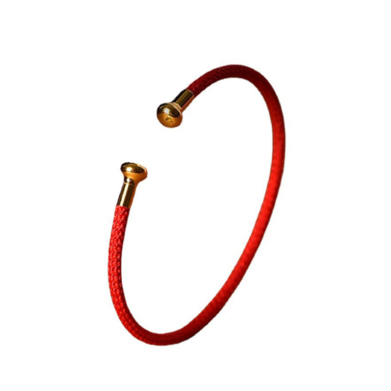 Braccialetto con polsino in corda intrecciata con design semplice fatto a mano Buddha Stones - image 7