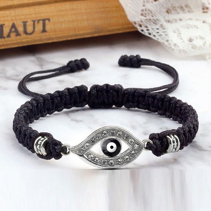 Braccialetto di corda Buddha Stones Evil Eye Keep Away Evil Spirits