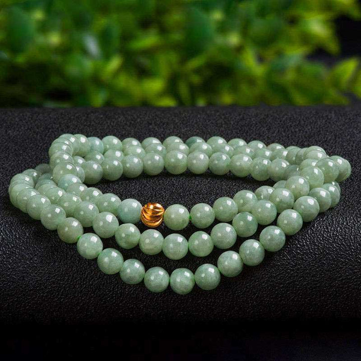 Bracciale Mala della fortuna in giada con 108 perle - image 5