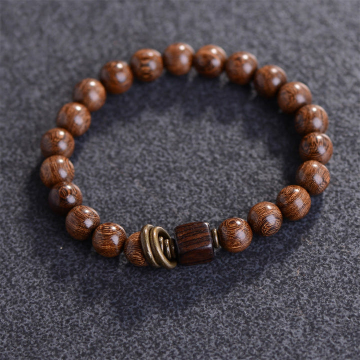 Braccialetto spirituale in legno di Buddha Stones Phoebe Zhennan