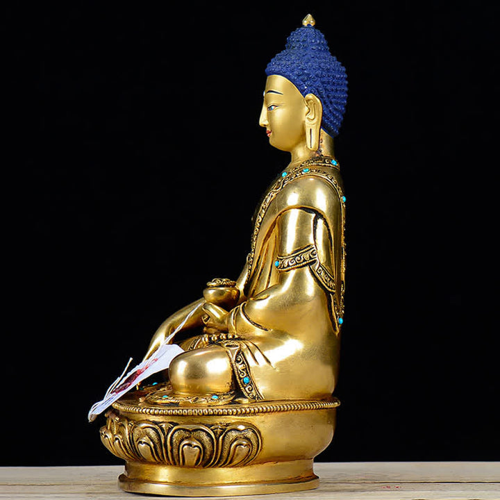 Statua di rame della compassione di Buddha Shakyamuni Decorazione - image 4