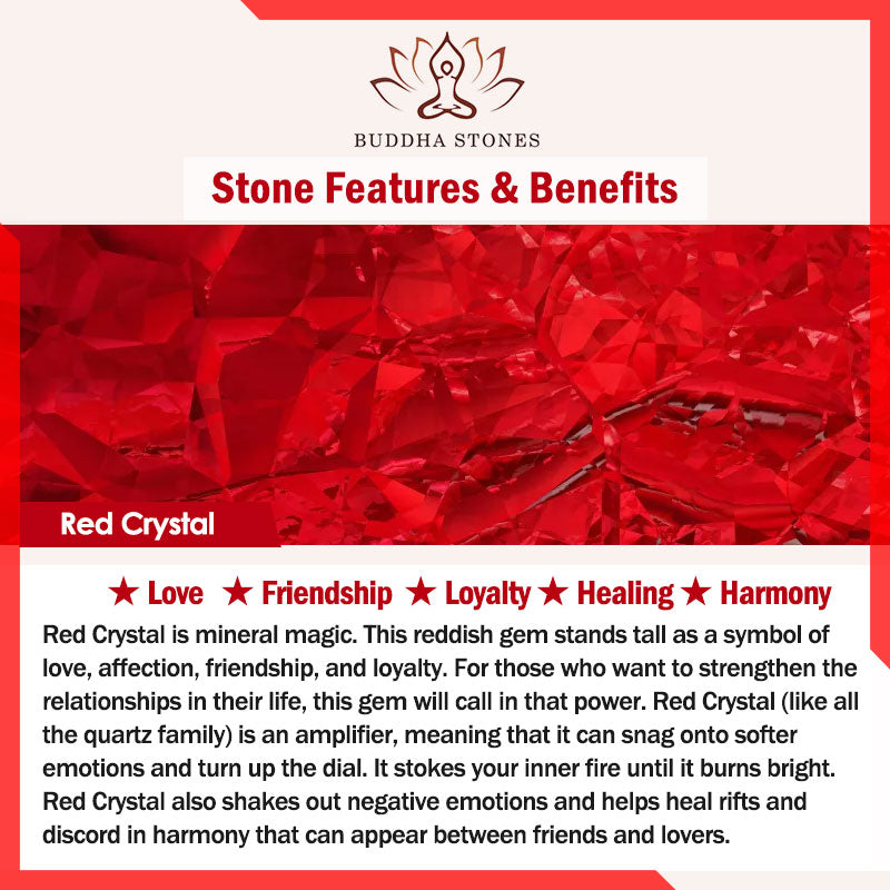 Collana con ciondolo con energia curativa, pietra portafortuna del cuore Buddha Stones d'amore