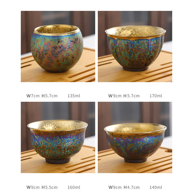 Buddha Stones Tazza da tè in ceramica colorata Tazze da tè