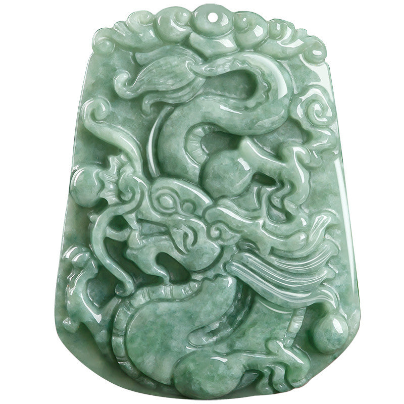 Collana con ciondolo a corda con forza di Buddha Stones Zodiaco cinese Drago Giada - image 8