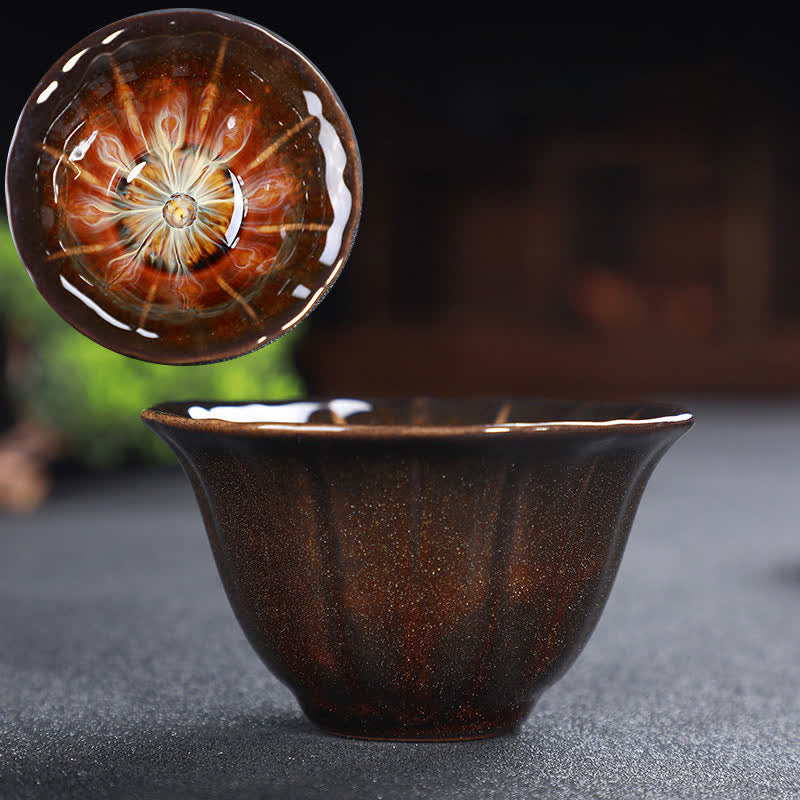 Tazze da tè in ceramica colorata con Buddha Stones, per casa e ufficio - Marrone - image 87