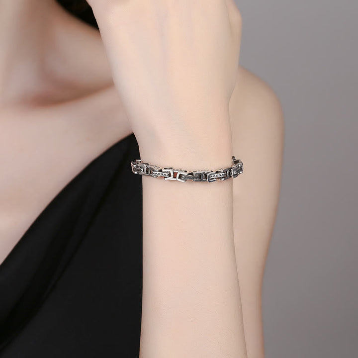 Braccialetto di rame inciso Buddha Stones, drago Om Mani Padme Hum, fortuna e successo - image 3