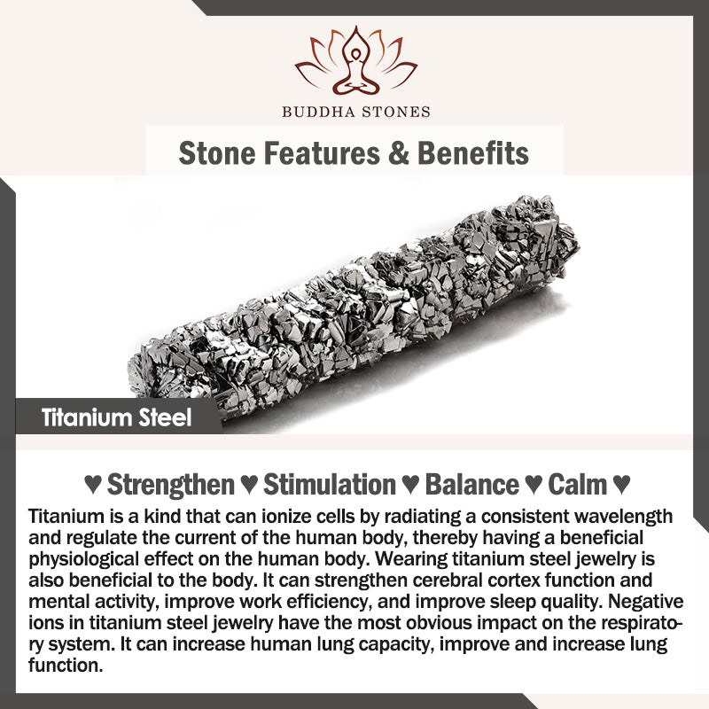 Buddha Stones, monete di rame, ciondolo a forma di campana, acciaio al titanio, rinforza la cavigliera