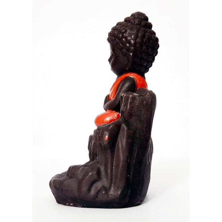 Buddha Stones Backflow Fumo Fontana Ceramica Benedizione Bruciatore Incenso Decorazione