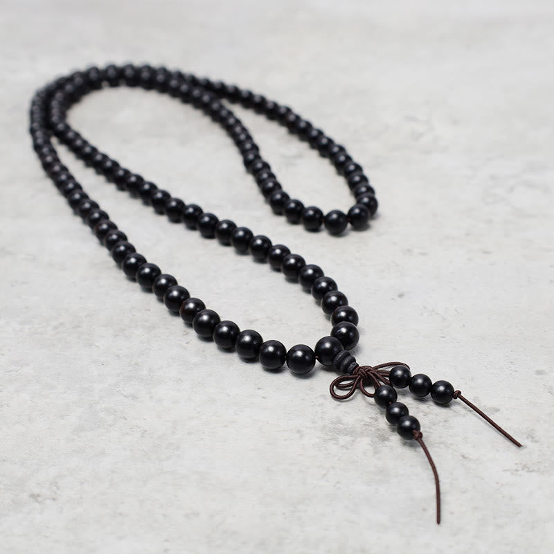 Buddha Stones 108 Mala Beads Bracciale Preghiera Meditazione Sandalo Elastico