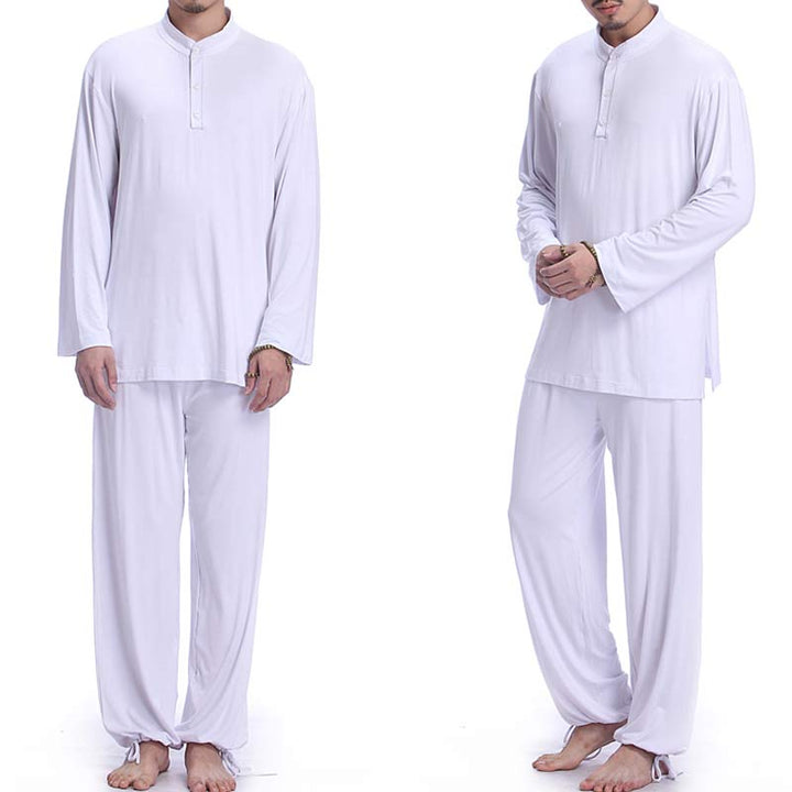 Buddha Stones Meditazione Preghiera Spirituale Zen Tai Chi Pratica Yoga Abbigliamento Uomo Set - image 16
