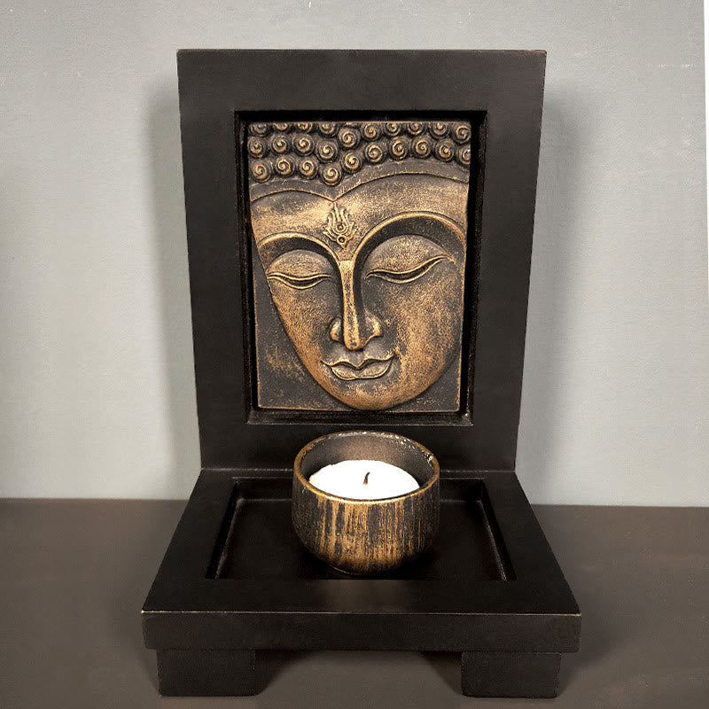 Buddha Stones Buddha Compassione Serenità Casa Preghiera Altare Zen Decorazione - Buddha di bronzo - image 3