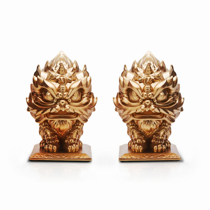 Buddha Stones Statua del leone Forza Resina Decorazione per la casa e l'ufficio