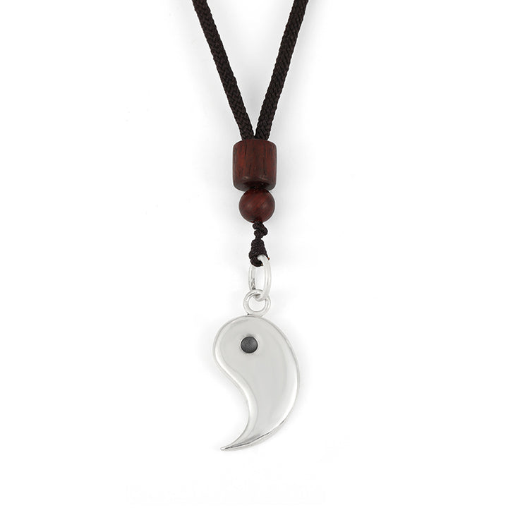 Collana con ciondolo in argento sterling 990 Buddha Stones, equilibrio Yin Yang e armonia - Yang - image 9
