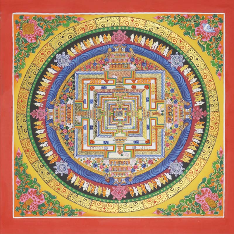 Buddha Stones Pittura Thangka tibetana, benedizione, decorazione fatta a mano - image 7
