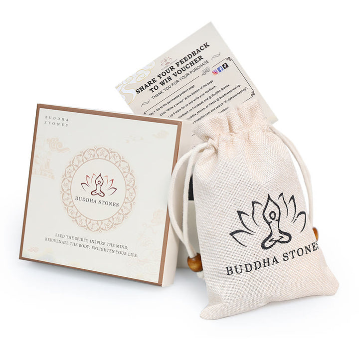 Collana con bracciale in giada bianca Bodhi Lotus Mala Harmony Buddha Stones - image 9