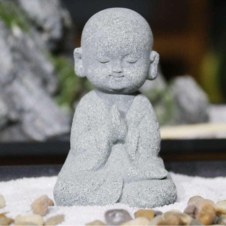 Buddha Stones Meditazione Preghiera Statua del Buddha Compassione Decorazione della casa