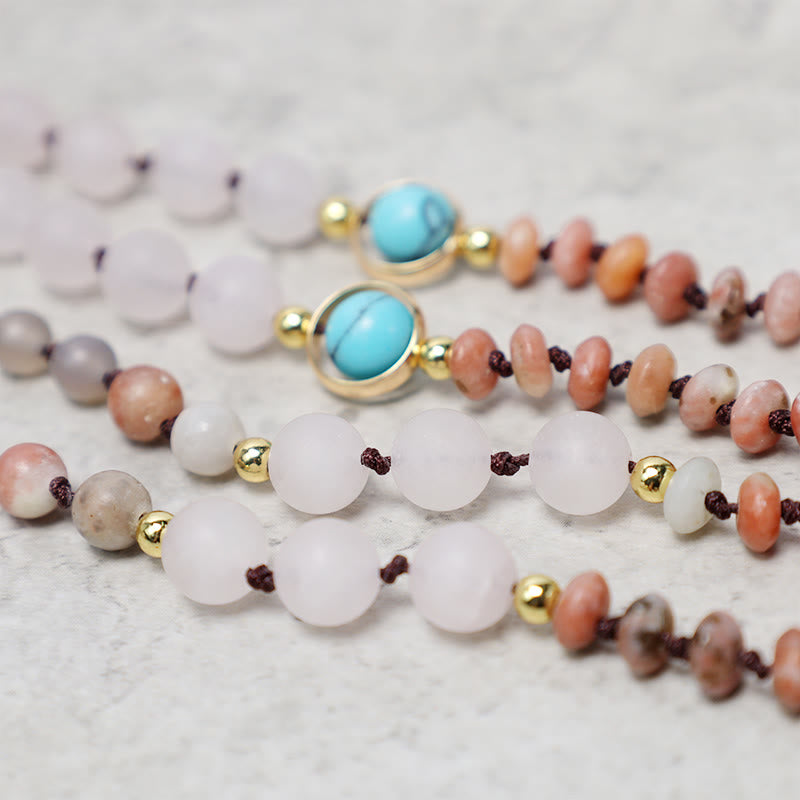 Collana con ciondolo a forma di freccia curativa in pietra di cristallo di quarzo rosa naturale