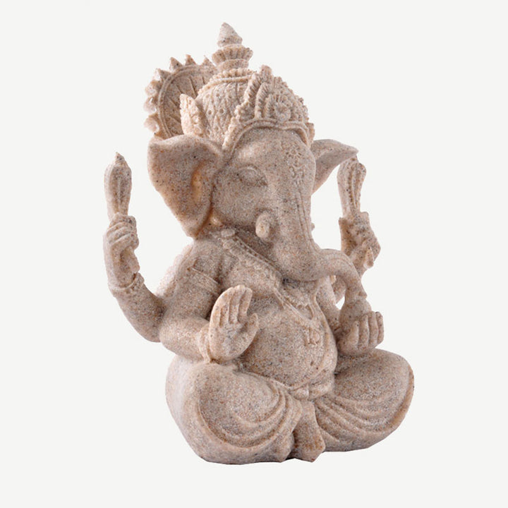 Buddha Stones Ganesh Ganpati Statua Elefante Ricchezza Benedizione Decorazione Casa