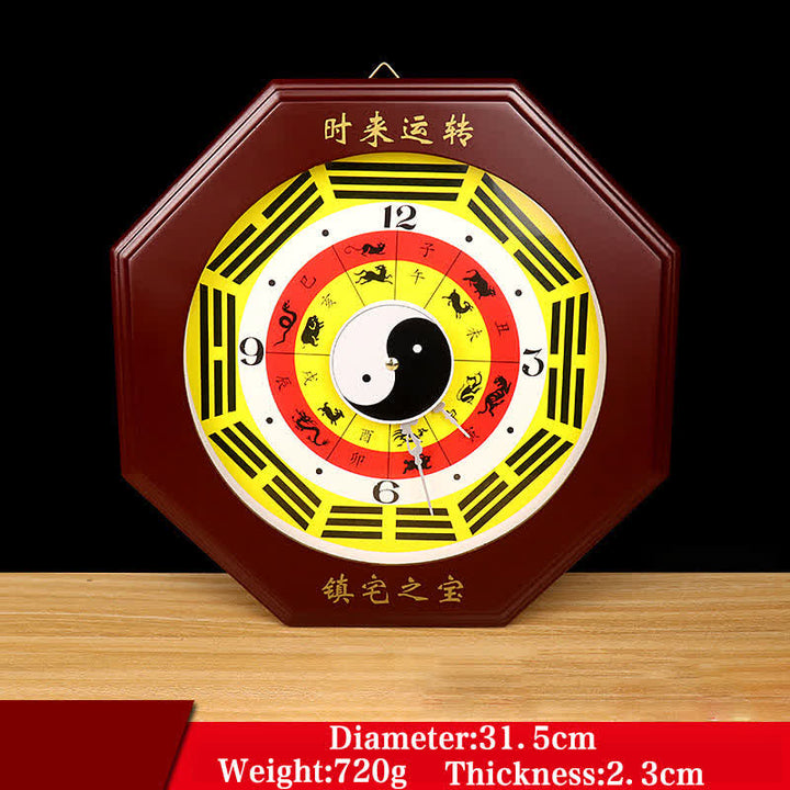 Orologio da parete con mappa energetica Feng Shui Bagua Map Balance - Mappa Bagua e orologio da parete e zodiaco cinese 30 cm - image 10
