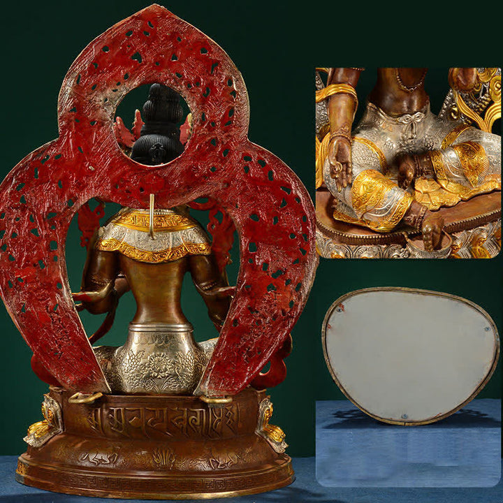Decorazione della statua in rame della speranza di Tara Verde del Bodhisattva - image 15