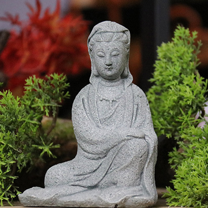 Buddha Stones Avalokitesvara Statua Benedizione Decorazione per la casa