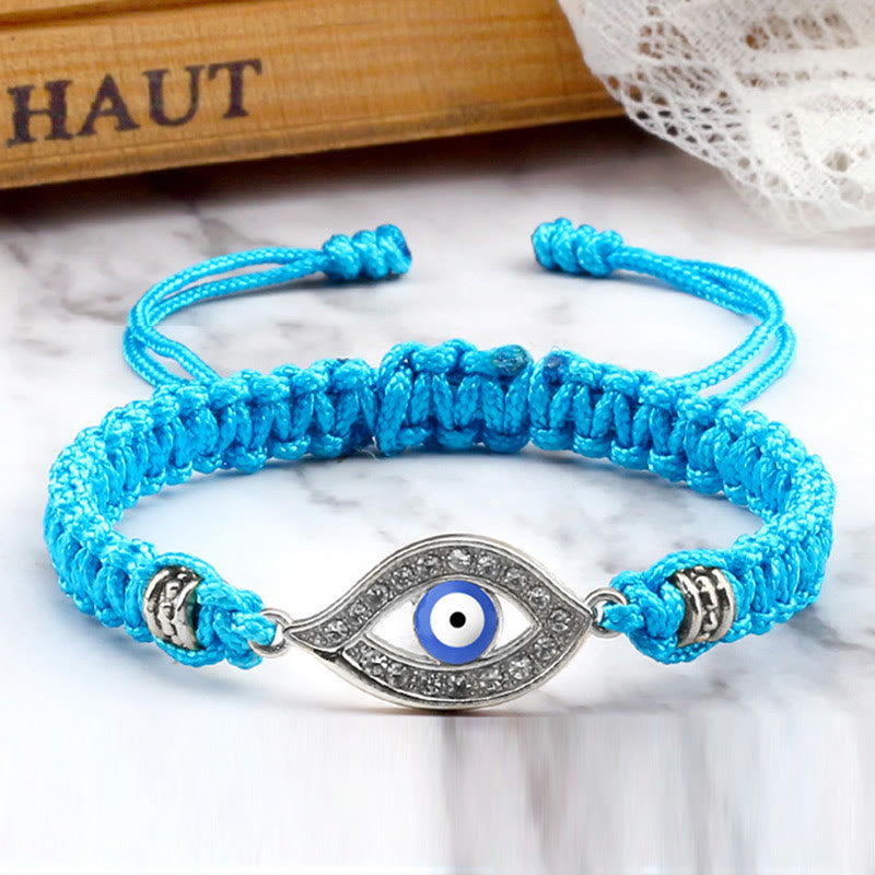 Braccialetto di corda Buddha Stones Evil Eye Keep Away Evil Spirits