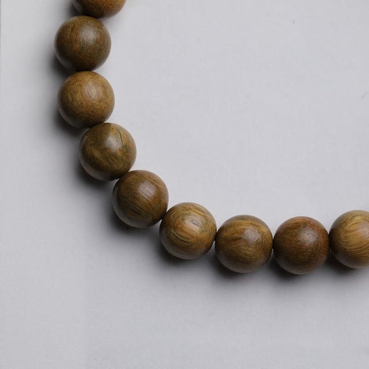 Braccialetto rilassante Buddha Stones Sandalo verde Bosso Loto