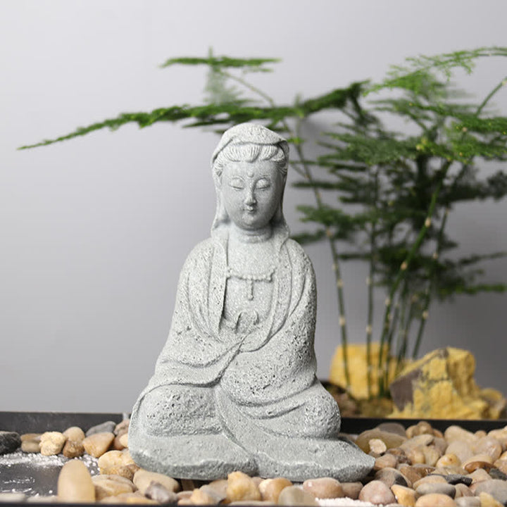 Buddha Stones Avalokitesvara Statua Benedizione Decorazione per la casa