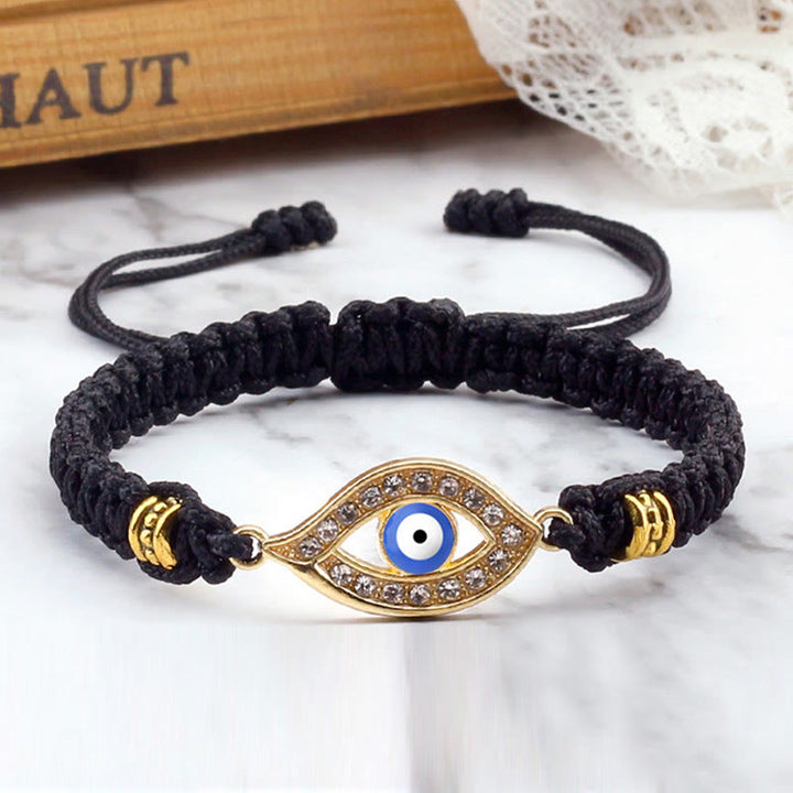 Braccialetto di corda Buddha Stones Evil Eye Keep Away Evil Spirits
