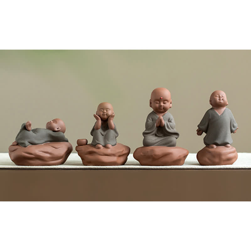 Decorazione di cura calma con fiore di Buddha in legno di pesca nera