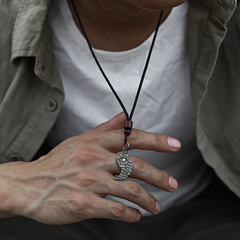 Collana con ciondolo in argento sterling 990 Buddha Stones, equilibrio Yin Yang e armonia - image 8