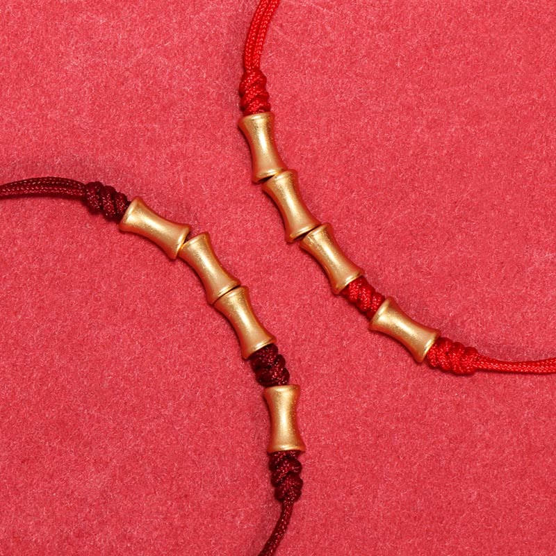 Braccialetto intrecciato con protezione e fortuna in argento sterling 925 con design in bambù Buddha Stones - image 13