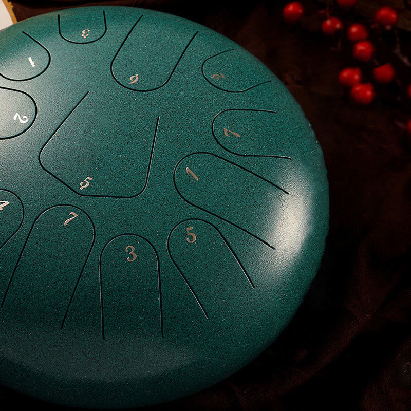 Buddha Stones Steel Tongue Drum Sound Healing Mindfulness Meditazione Yoga Drum Kit 11 Note 8 Pollici - image 11