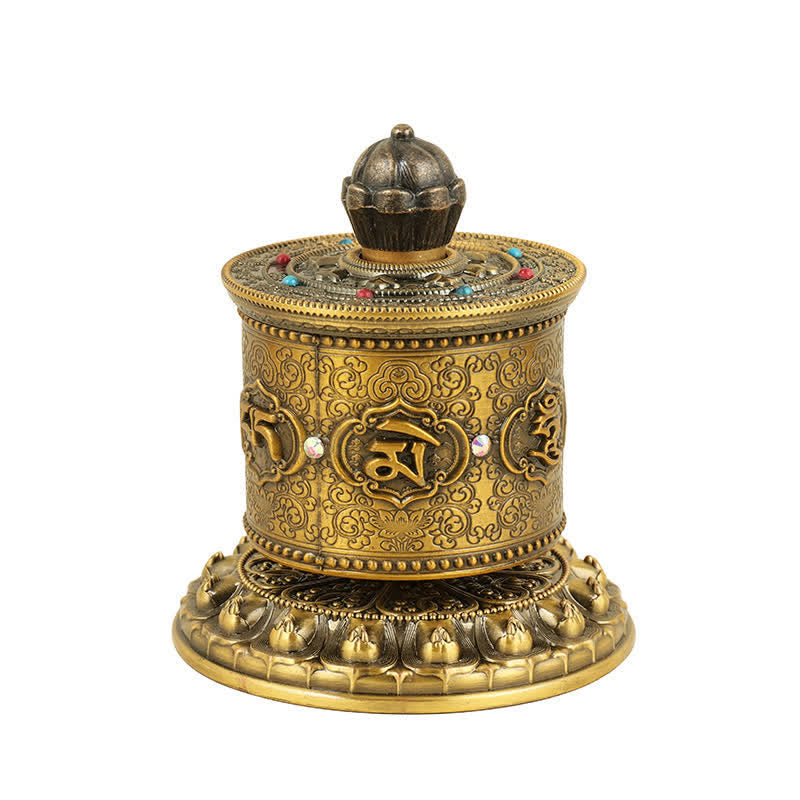Buddha Stones Ruota di preghiera di benedizione tibetana Decorazione per auto