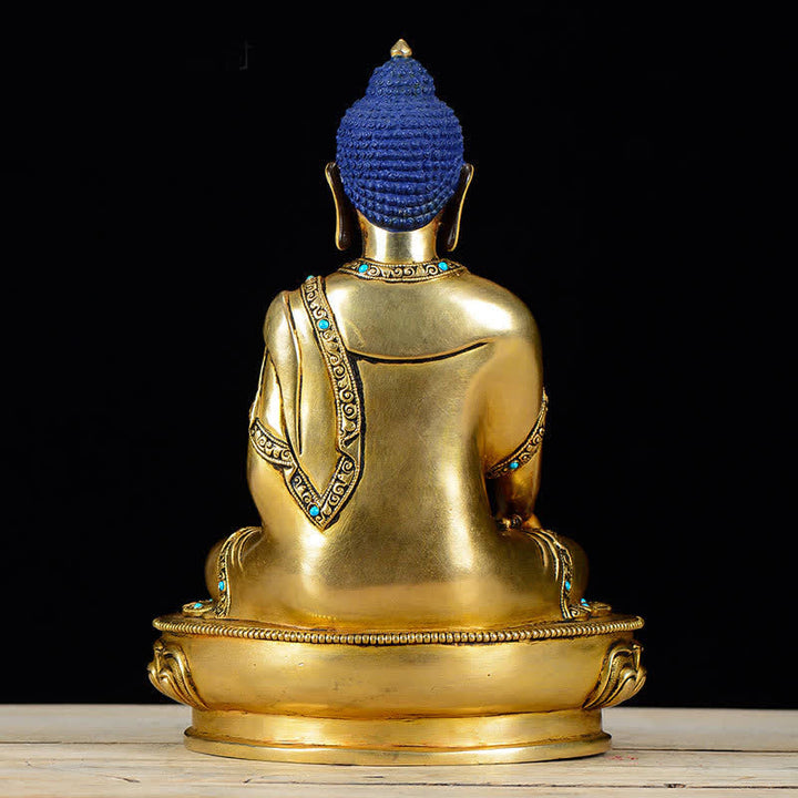 Statua di rame della compassione di Buddha Shakyamuni Decorazione - image 5