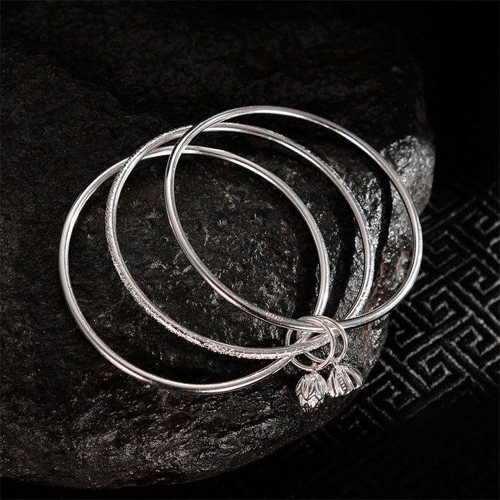 Braccialetto Buddha Stones Lotus Flower Pod in rame bianco New Beginning