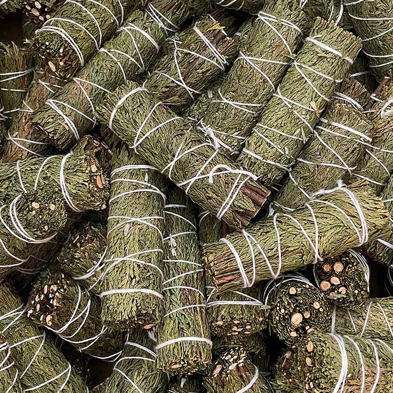 Buddha Stones Cedar Smudge Stick per la pulizia della casa Incenso Meditazione e rituali Bastoncini di cedro Bacchette di incenso