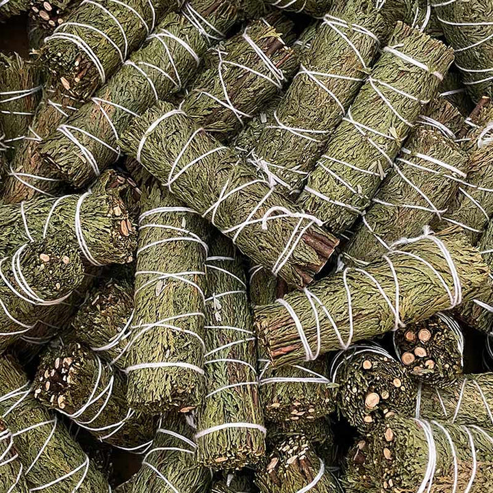 Buddha Stones Cedar Smudge Stick per la pulizia della casa Incenso Meditazione e rituali Bastoncini di cedro Bacchette di incenso
