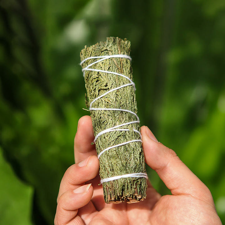 Buddha Stones Cedar Smudge Stick per la pulizia della casa Incenso Meditazione e rituali Bastoncini di cedro Bacchette di incenso